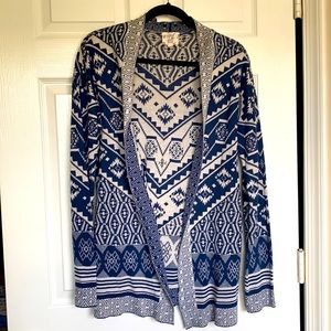 Hippie Rose - XL - open long flowy cardigan